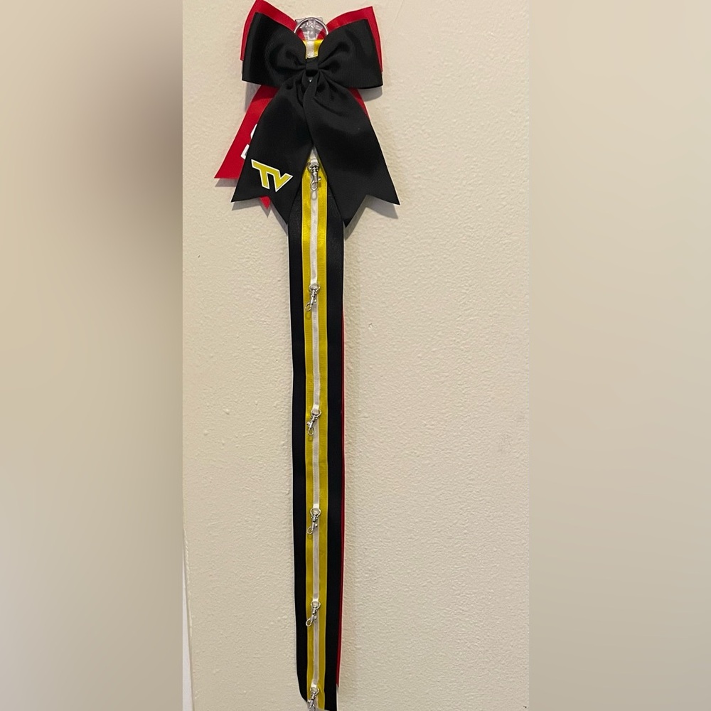 Custom made cheer bow holder
